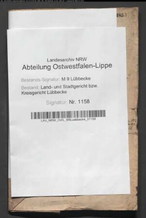 Erblasser: Schomburg, Henriette, geb. Löhr: