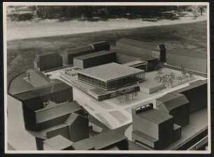 Stadthalle, Duisburg Wettbewerb: Modell Außenansicht