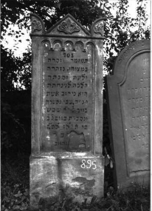 Grabstein 896 (Detailaufnahme 1)
