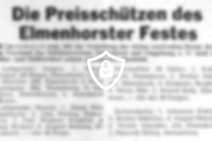 Die Preisschützen des Elmenhorster Festes