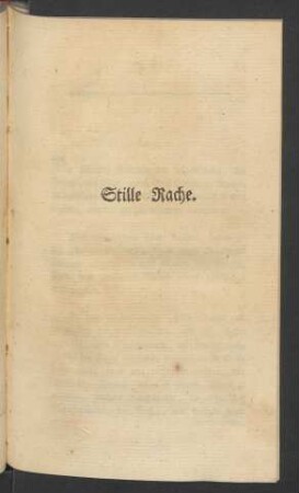 Stille Rache