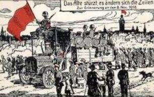 Postkarte zur Novemberrevolution
