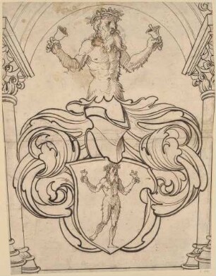 Wappen mit wilden Männern
