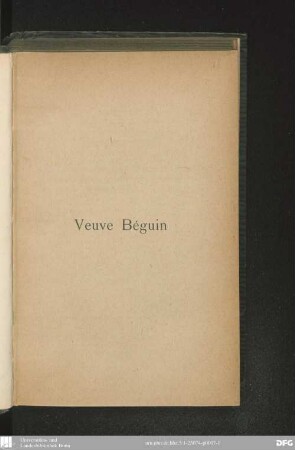 Veuve Béguin : Le Carnaval Parisien