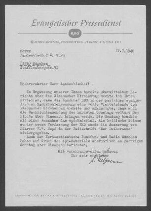 Unmittelbare Nachkriegszeit