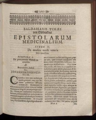 Liber II. De morbis medii ventris fere omnibus.