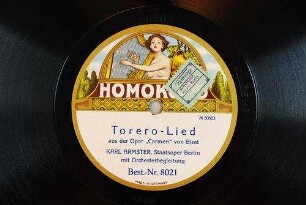 Torero-Lied : aus der Oper "Carmen" / von Bizet