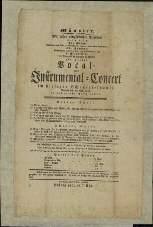 Vocal- und Instrumental-Concert