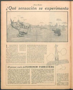 El primer vuelo de Florencio Parravicini