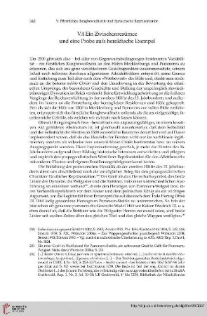 V.4 Ein Zwischenresümee und eine Probe aufs heraldische Exempel