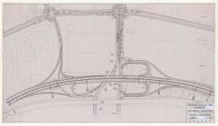Stadtautobahn Köln Schinkelwettbewerb 1969: Ausführungsvorschlag: Lageplan 1:1000