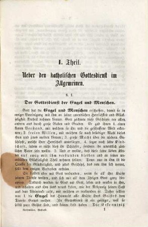 Der katholische Gottesdienst : zum Gebrauche an katholischen Lehranstalten
