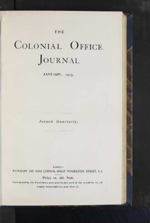 January, 1913