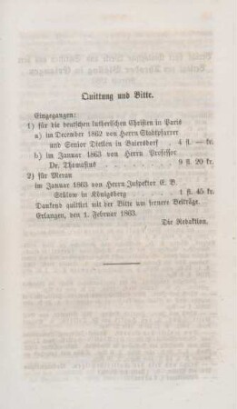 128a Quittung und Bitte