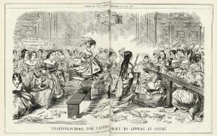 Training school for ladies about to appear at court