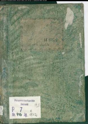Zivilstandsregister der Munizipalität Südlohn (H 1812 Bd.1). (Gemeinde: Südlohn, Kreis Ahaus)