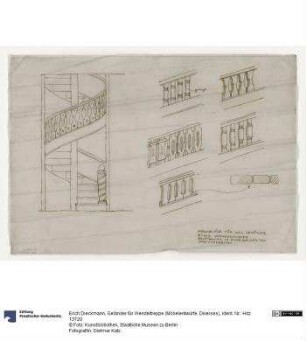 Geländer für Wendeltreppe (Möbelentwürfe, Diverses)