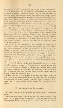 II. Regerlingen in de vorstenlanden