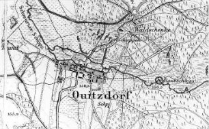 Quitzdorf am See. Meßtischblatt, 1:25.000, Sekt. Niesky, 1886