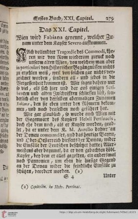 Das XXI. Capitel