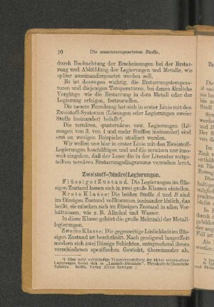 Zweistoff-(binäre)Legierungen.