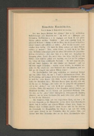 Heimatliche Hausinschriften.