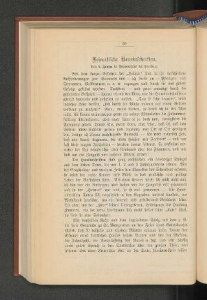 Heimatliche Hausinschriften.