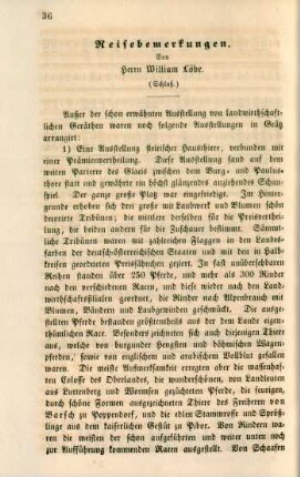 Reisebemerkungen. ... (Schluß.)