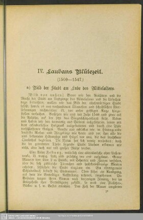 IV. Laubans Blütezeit. (1500 - 1547)