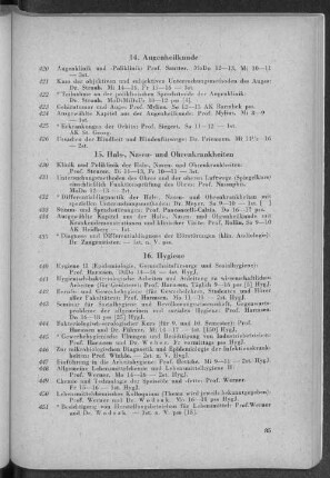 15. Hals-, Nasen- und Ohrenkrankheiten