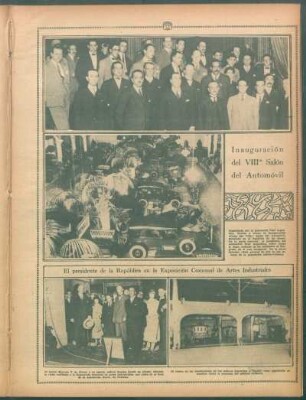 Inauguración del VIII° Salón del Automóvil