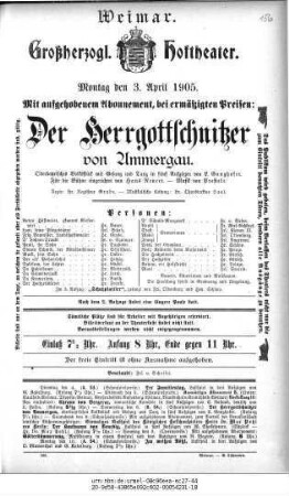 Der Herrgottschnitzer von Ammergau