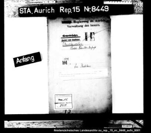 Die Ausarbeitung und Genehmigung eines Statuts für die Niederrheider Deichacht