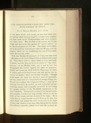 The Nineteenth Century and the Musulmans of India.