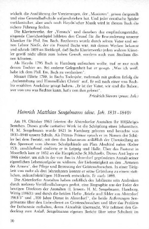 Heinrich Matthias Sengelmann (disc. Joh. 1831-1840)