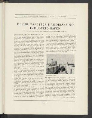 Der Budapester Handels- Und Industrie-Hafen