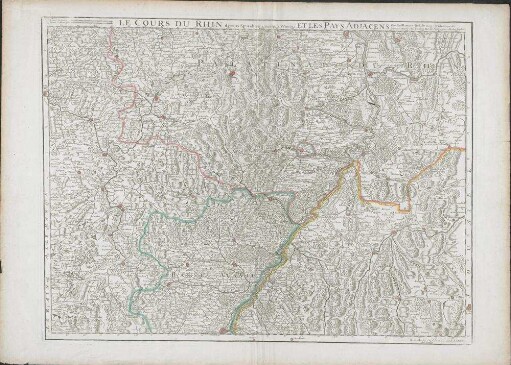 Le Cours Du Rhin depuis Strasbourg jusqu'à Worms Et Les Pays Adjacens