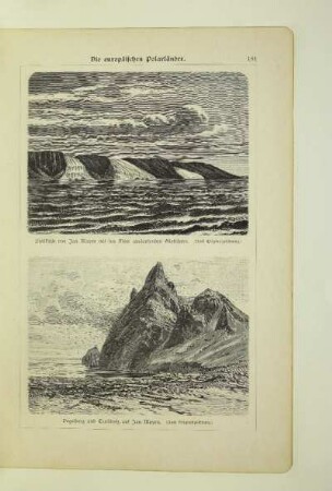 Steilküste von Jan Mayen mit ins Meer auslaufenden Gletschern