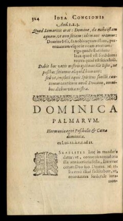 Dominica Palmarum.