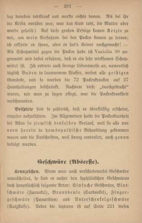 Geschwüre (Abscesse)
