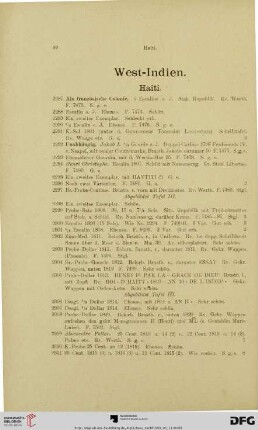 West-Indien (Nr. 2287-2588)