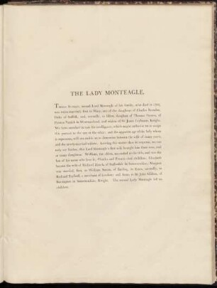 The Lady Monteagle.