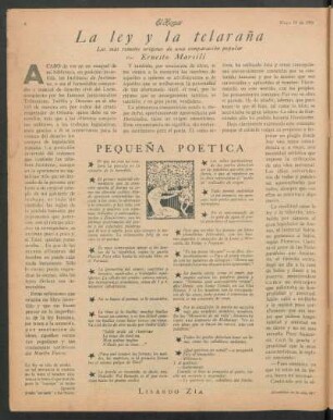 Pequeña poetica