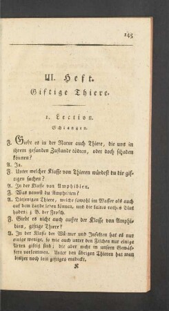 III. Heft. Giftige Thiere.