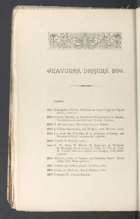 Gravures, dessins, etc