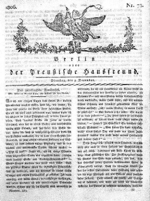 Nr. 73., 9. December 1806