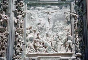 Linkes Portal — Die Kreuzigung Christi