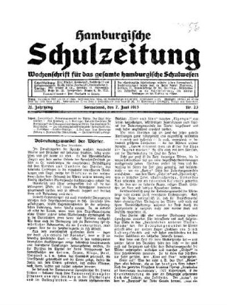 Bedeutungswandel der Wörter