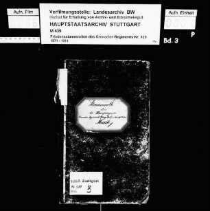 Regimentsmusik (13. Kompanie) 1893-1895