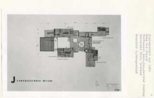 Haus der Jugend, Berlin-Alt-Treptow (Diplomarbeit bei Bernhard Hermkes): Grundriss 1. Obergeschoss 1:200